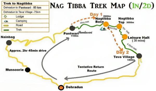 nag tibba map