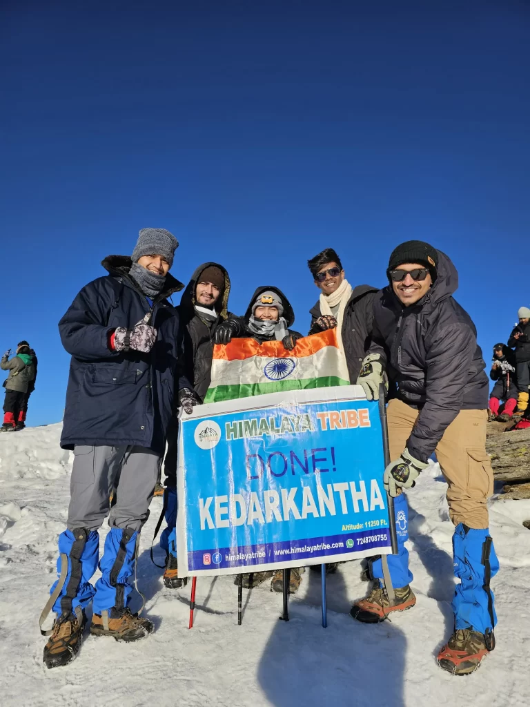 himalaya tribe group at Kedarkantha trek