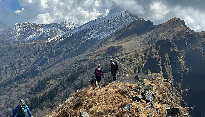 rugged mountains at Phulara ridge Trek