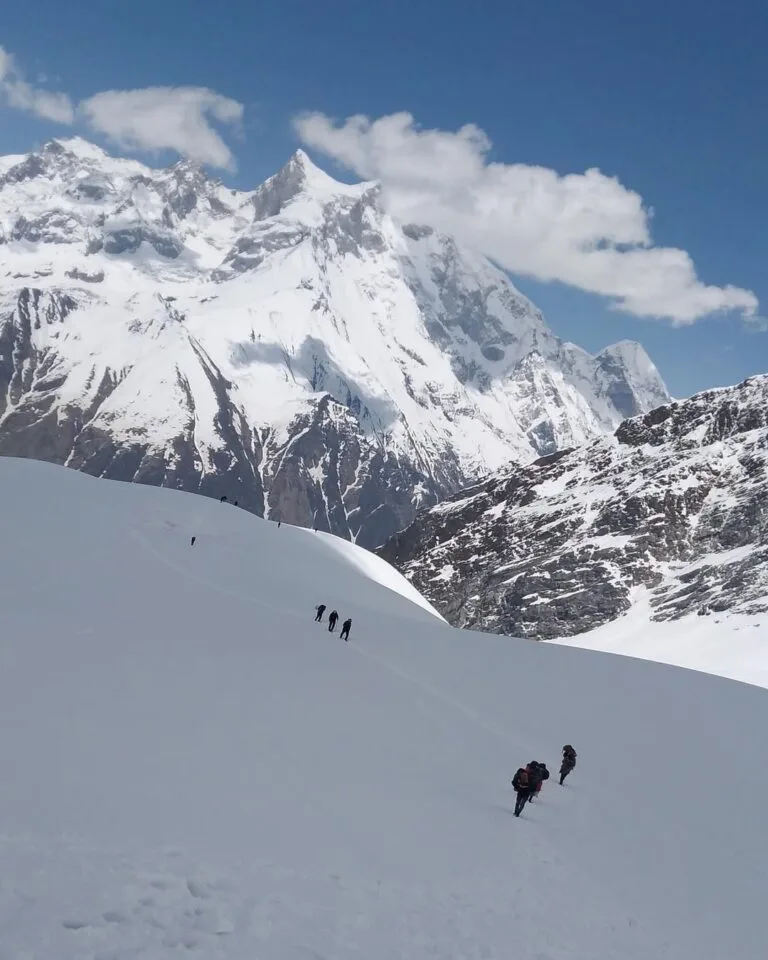 snow covered peaks at Bali pass Trek